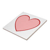 ハート（ピンクと赤） – または独自の色を選択 タイル (側面)