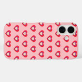 ハート ピンク レッド パープル バレンタイン iPhone/iPadケース Case-Mate iPhoneケース (裏面 (横))
