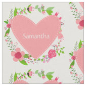 ハート・ファブリック内の名前カスタム ファブリック (クローズアップ)