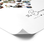 ハート フォト コラージュ 39枚の写真 バレンタインデー ポスター (角)