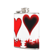 ハート フラスク (左)