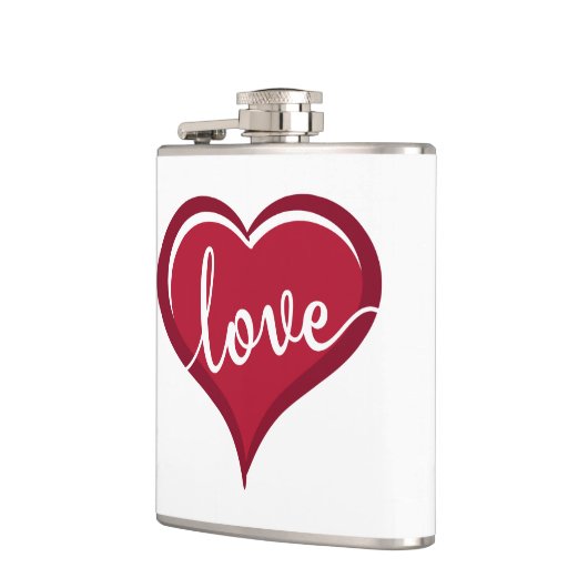 ハート フラスク (左)