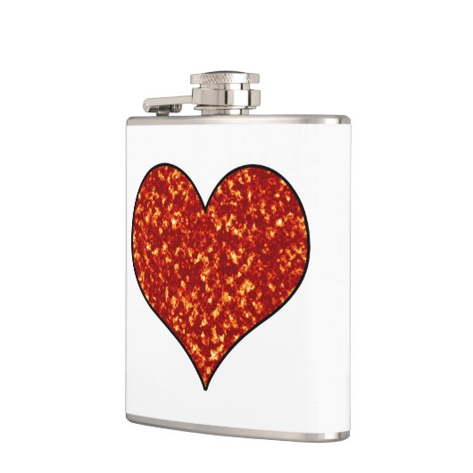 ハート フラスク (左)