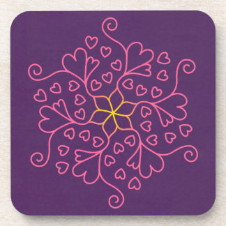 ハート&フラワーマンダラインスパイアラ コースター