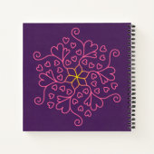 ハート&フラワーマンダラインスパイア- ノートブック (裏面)