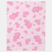 ハート フリースブランケット (正面)