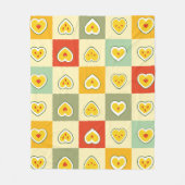 ハート フリースブランケット (正面)