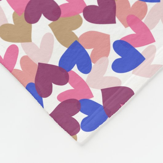 ハート フリースブランケット (角)