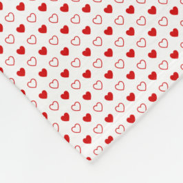 ハート フリースブランケット