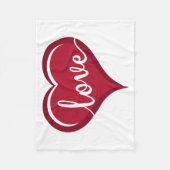 ハート フリースブランケット (正面)