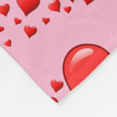 ハート フリースブランケット (角)