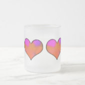 ハート フロストグラスマグカップ (中央)
