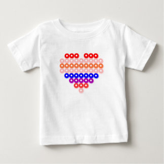 ハート-プリンセスパターン#83 - PrinterKids ベビーTシャツ