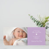 ハート • ベビーの発表 案内状 (スタンド正面)
