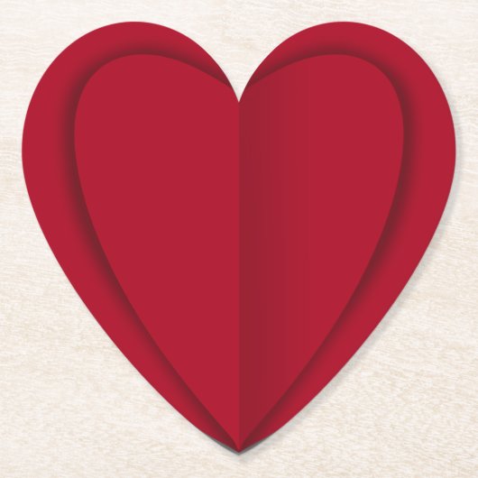 ハート ペーパーコースター (正面)
