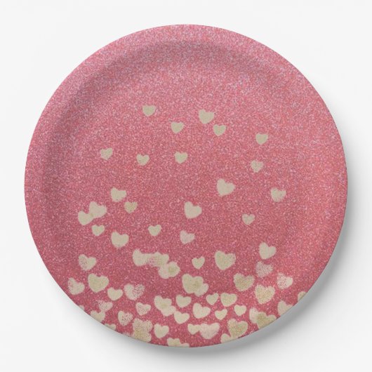 ハート ペーパープレート (正面)