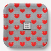 ハート ペーパープレート (正面)