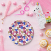 ハート ペーパープレート (パーティー)