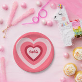 ハート ペーパープレート (パーティー)