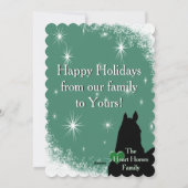 ハート ホース 私のホリデー (緑) シーズンカード (裏面)