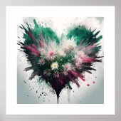 ハート ポスター (正面)