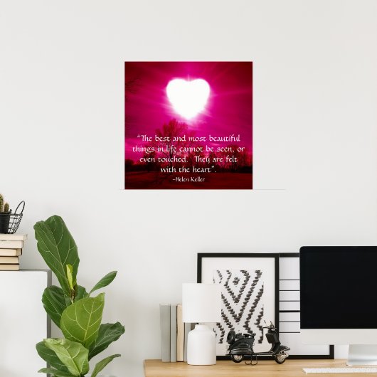 ハート ポスター (ホームオフィス)