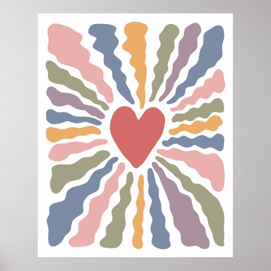 ハート ポスター (正面)
