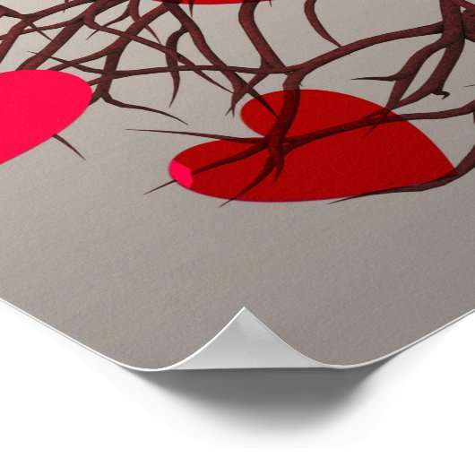 ハート ポスター (角)