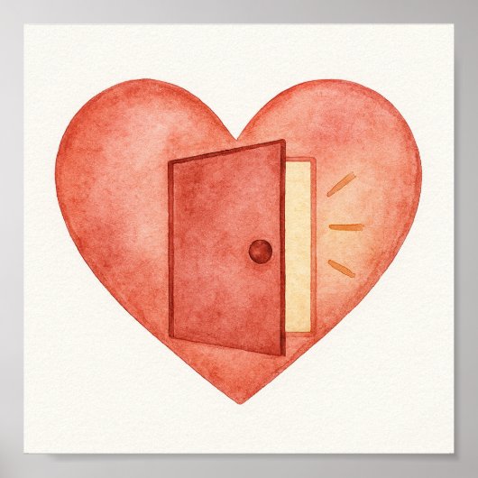 ハート ポスター (正面)