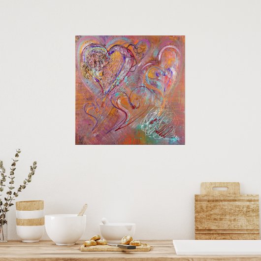 ハート ポスター (キッチン)