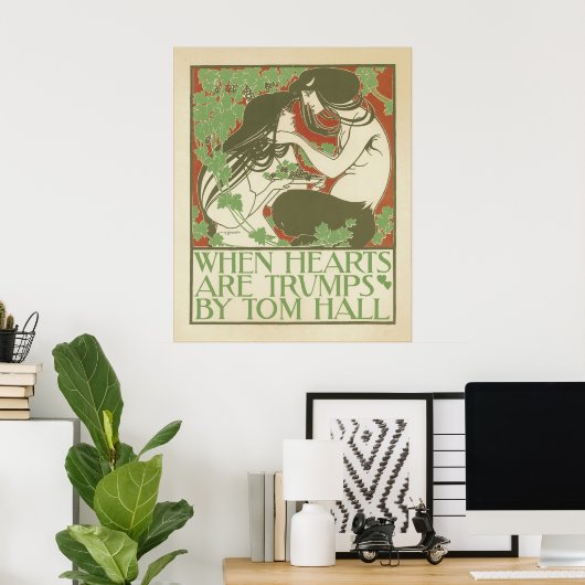 ハート ポスター (ホームオフィス)