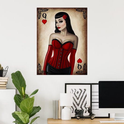 ハート ポスター (ホームオフィス)