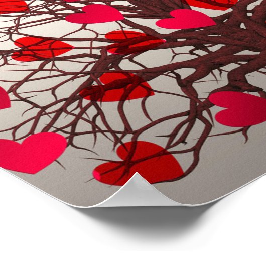 ハート ポスター (角)