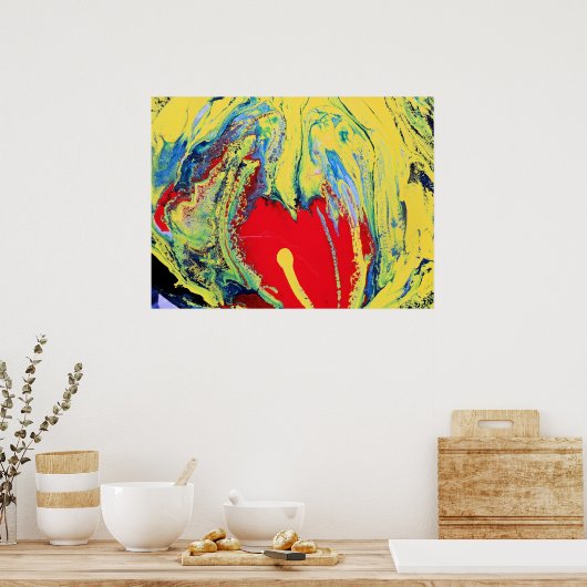 ハート ポスター (キッチン)