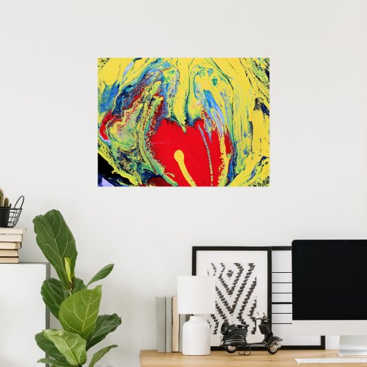 ハート ポスター (ホームオフィス)