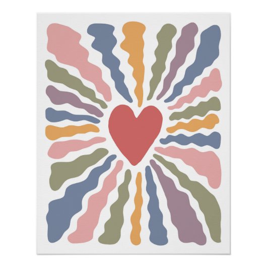 ハート ポスター (正面)