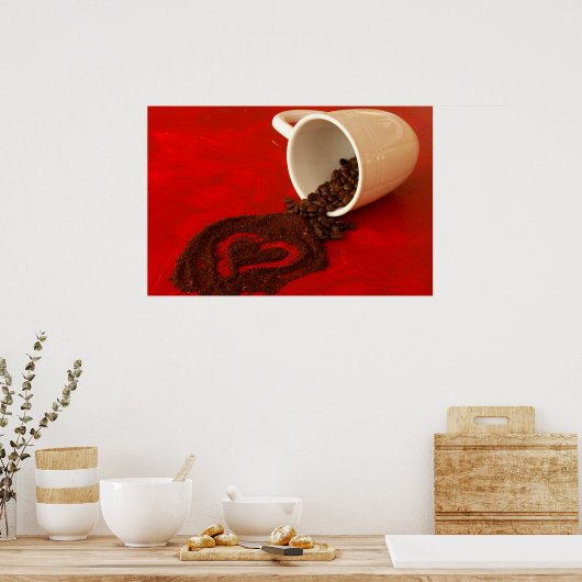 ハート ポスター (キッチン)