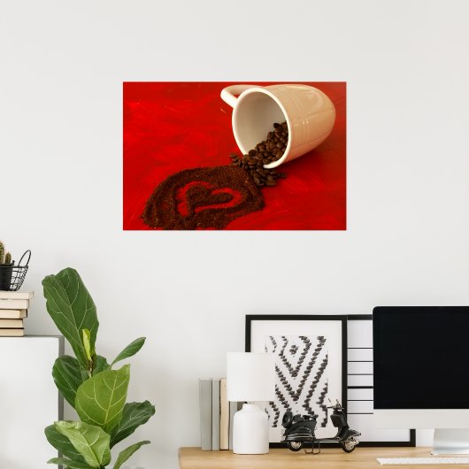 ハート ポスター (ホームオフィス)