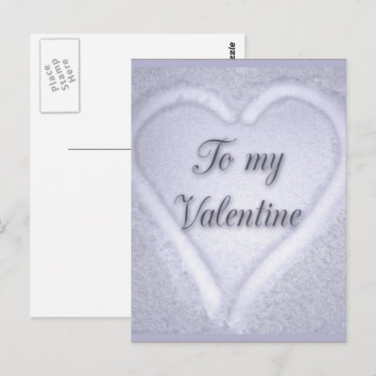 ハート ポストカード (正面/裏面)