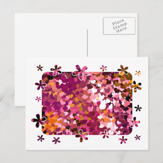 ハート ポストカード (正面/裏面)