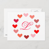 ハート ポストカード (正面/裏面)