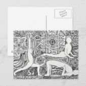 ハート ポストカード (正面/裏面)