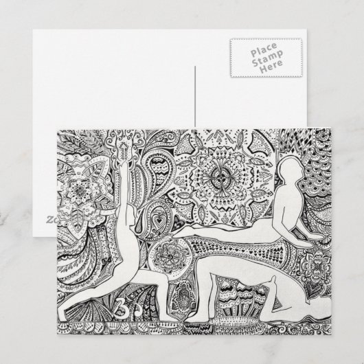 ハート ポストカード (正面/裏面)