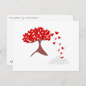 ハート ポストカード (正面/裏面)