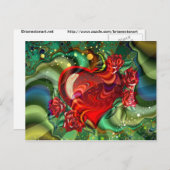 ハート ポストカード (正面/裏面)