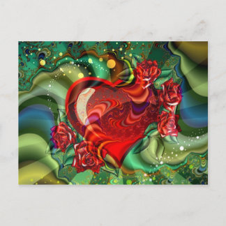 ハート ポストカード