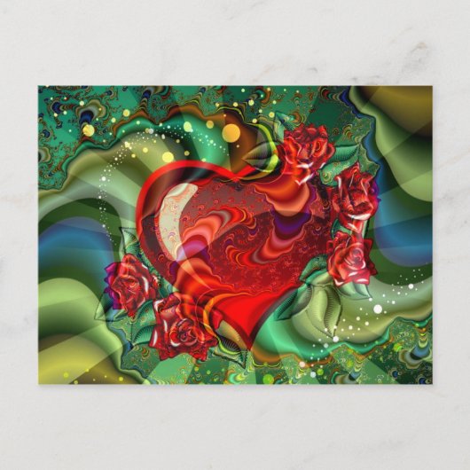 ハート ポストカード (正面)