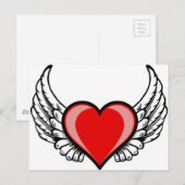 ハート ポストカード (正面/裏面)