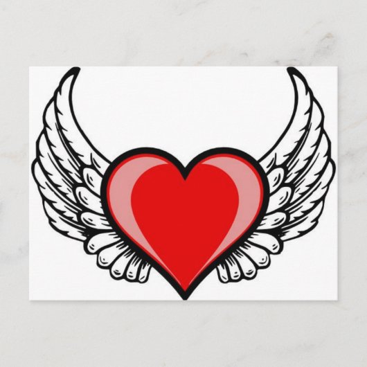ハート ポストカード (正面)