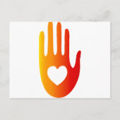 ハート ポストカード (正面)